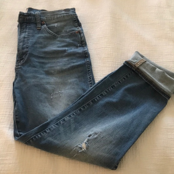 Jcrew distressed high rise vintage straight denim - Picture 4 of 5